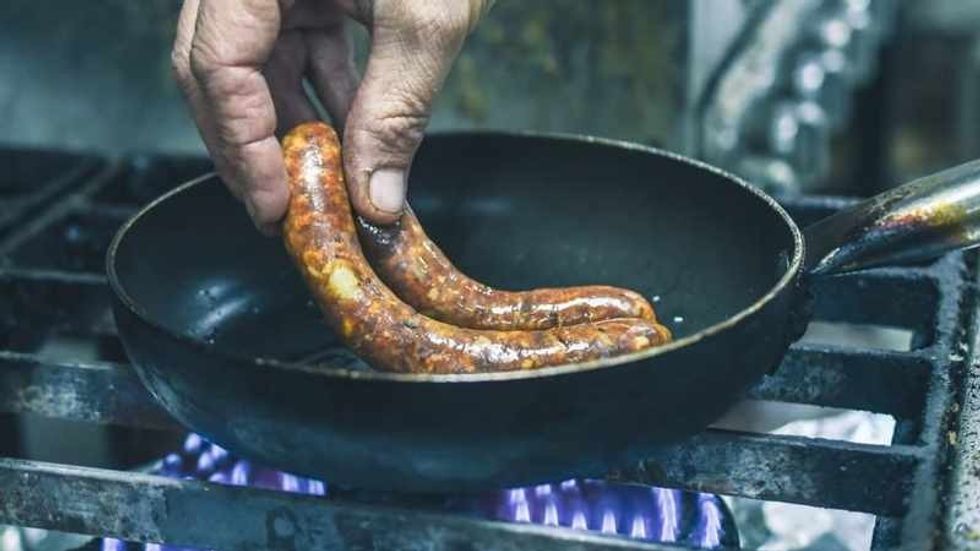 Use a heavy based non stick frying pan