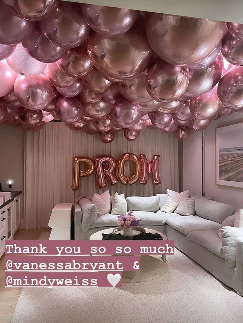 vanessa natalia bryant prom decorations