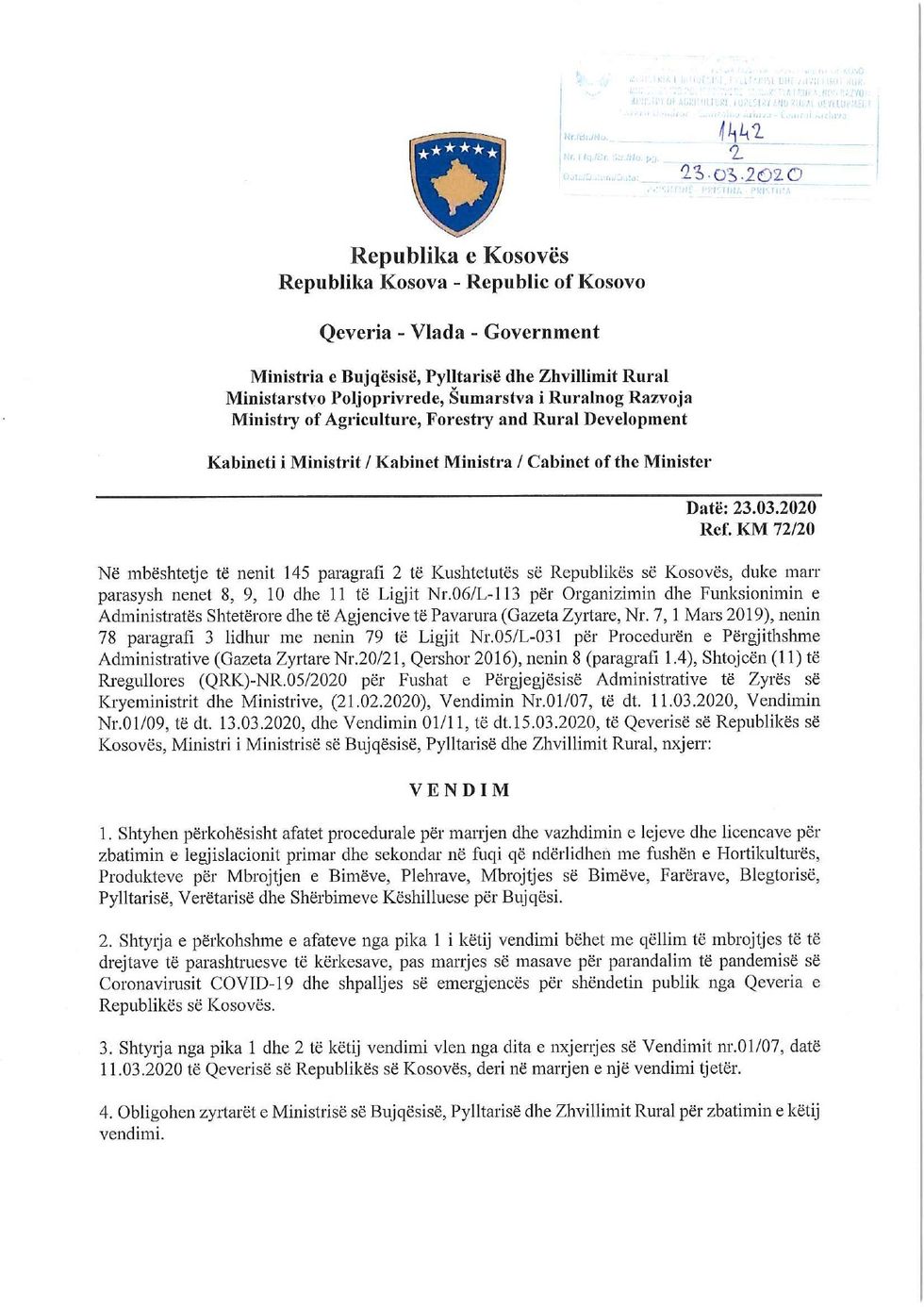 Vendim Ref KM 72 20 page 0001