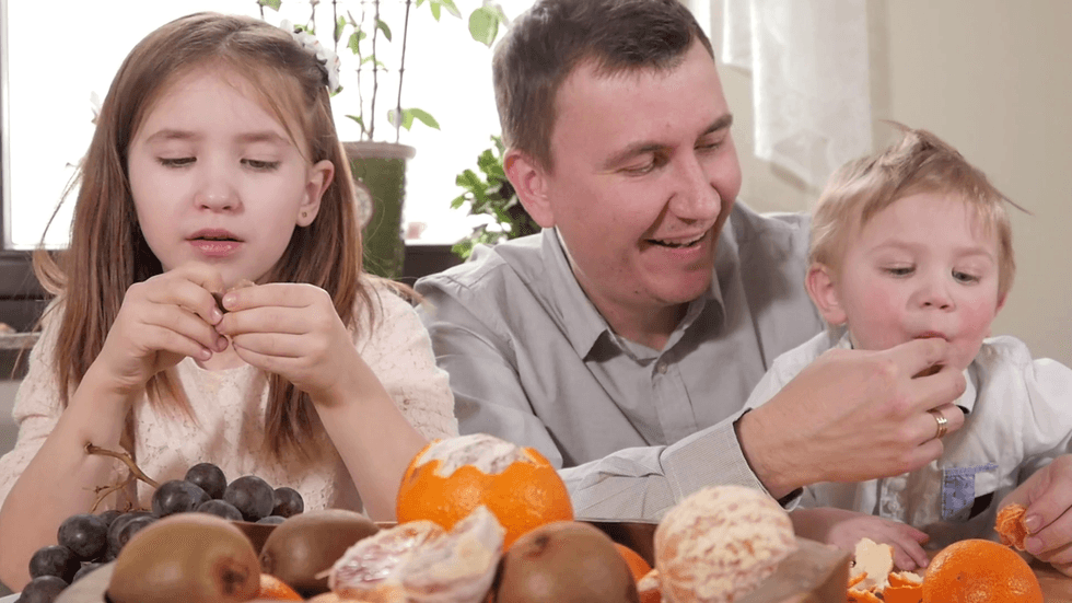 videoblocks happy big family with kids at the