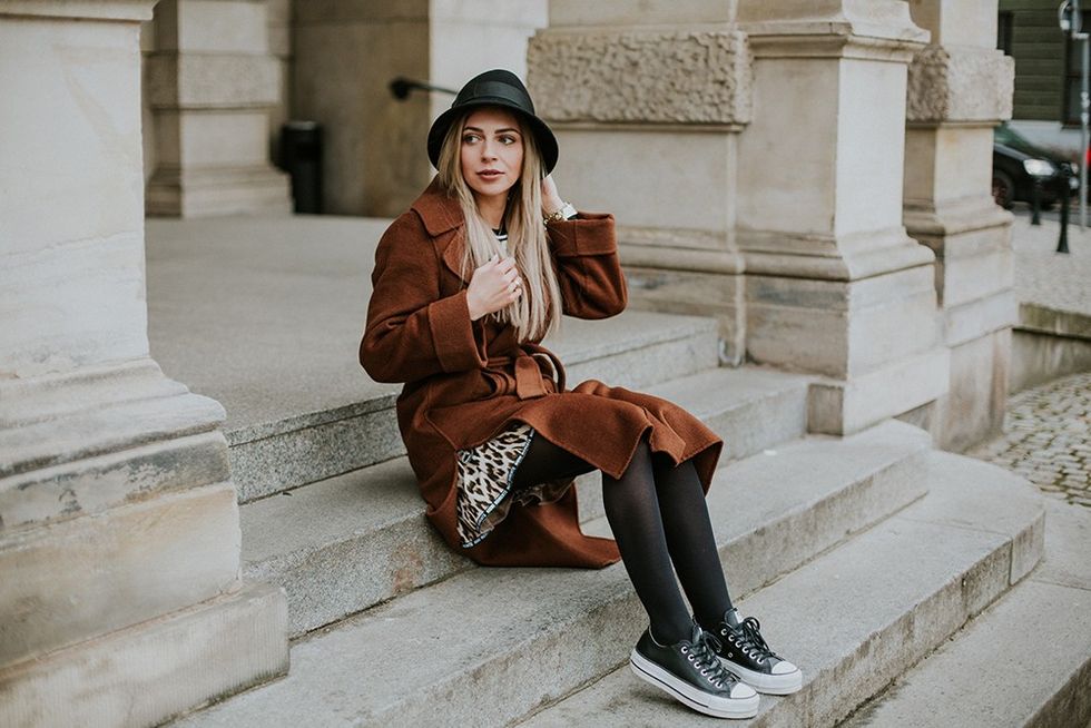 Vintage Trench Coat Autumn Dresses