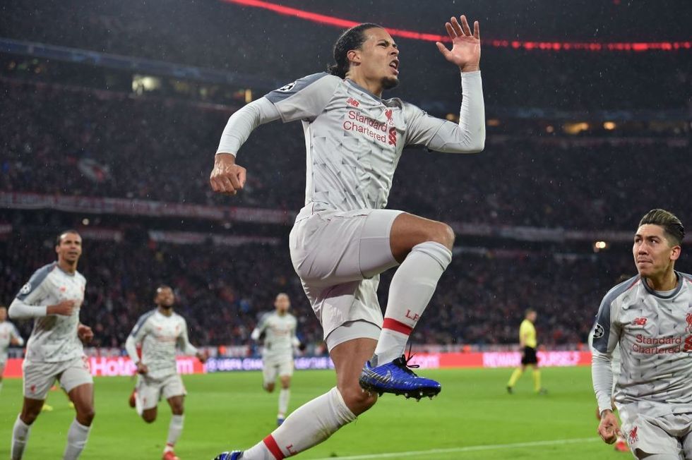 virgil van dijk liverpool bayern munich