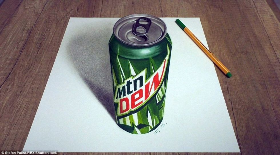 Vizatimet tredimensionale që duket sikur kanë dalë nga sipërfaqja foto 10