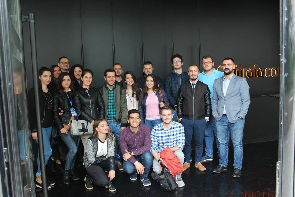 Vizita ne Gjirafa Kolegji Europian i Kosoves