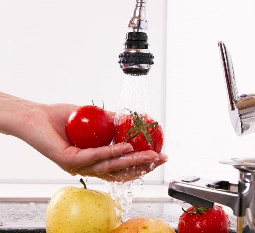 wash fruits and vegetables m