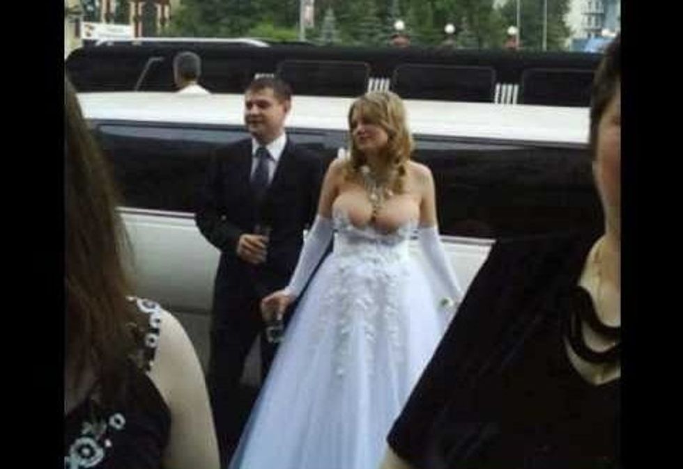 wedding dress malfunction gone wrong