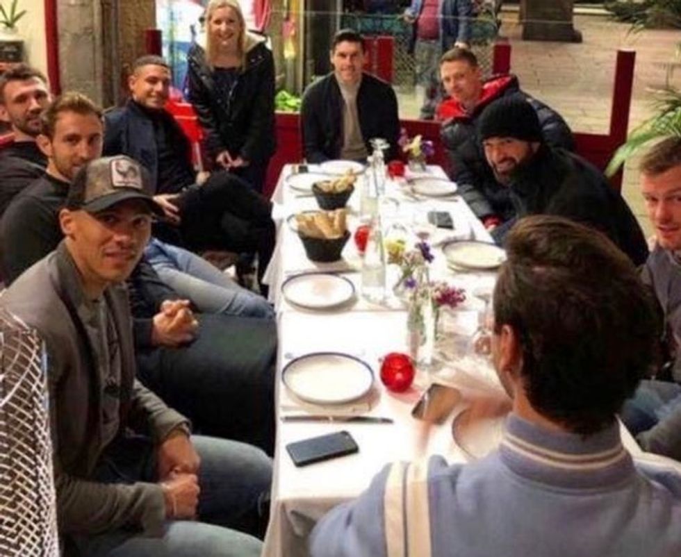 West Bromwich Albion stars steak a taxi