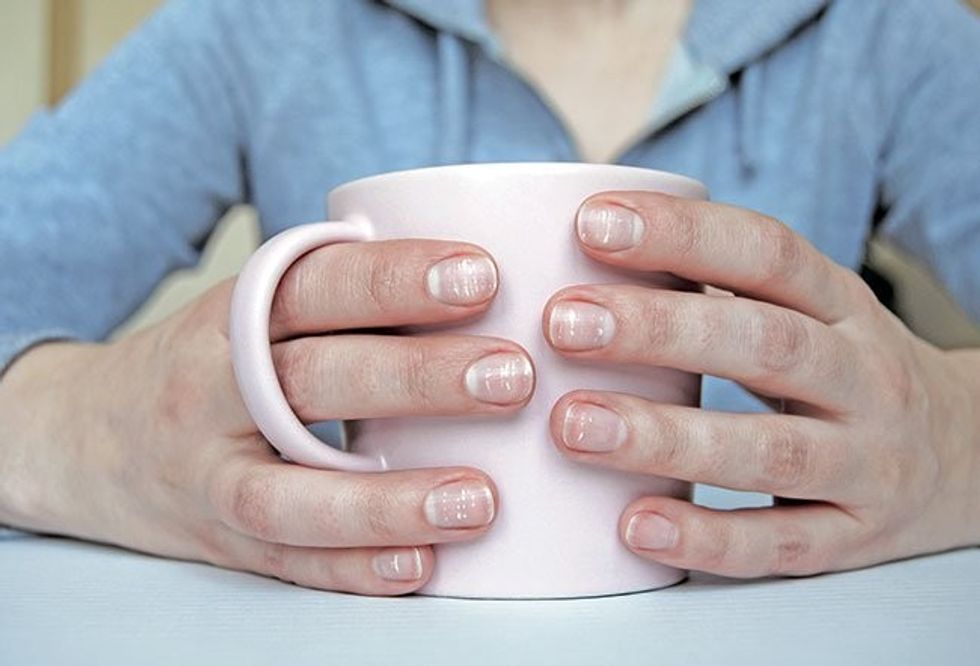 what does it mean if your nails are white