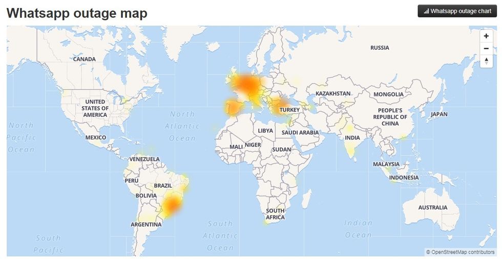 whatsapp downdetector