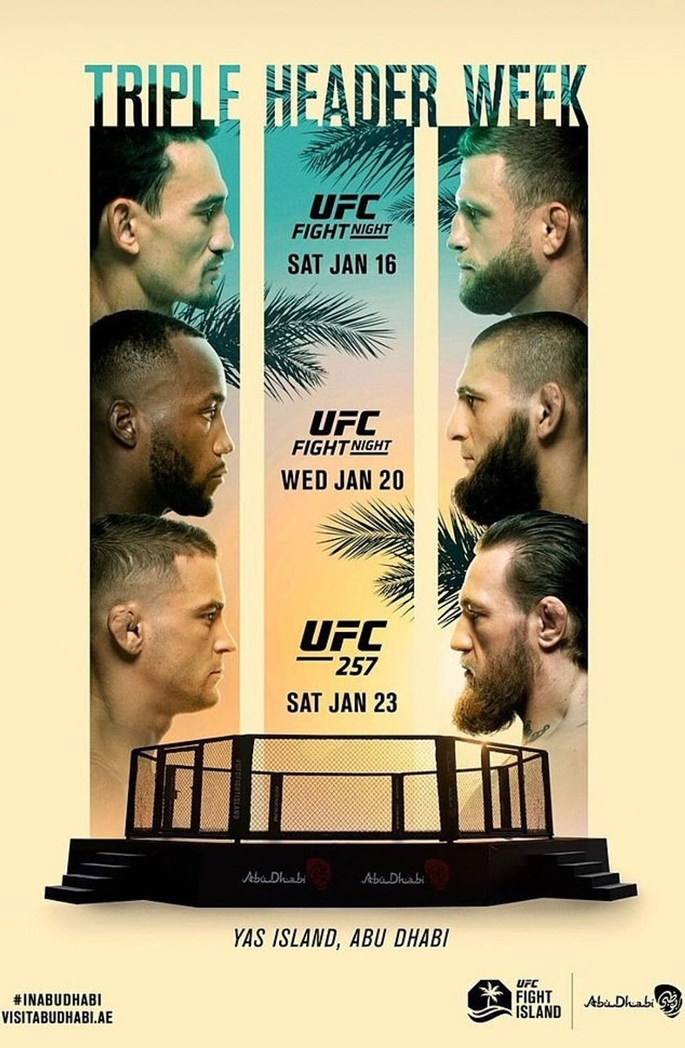 White revealed the 'Fight Island' events headlined by Connor McGregor on Instagram