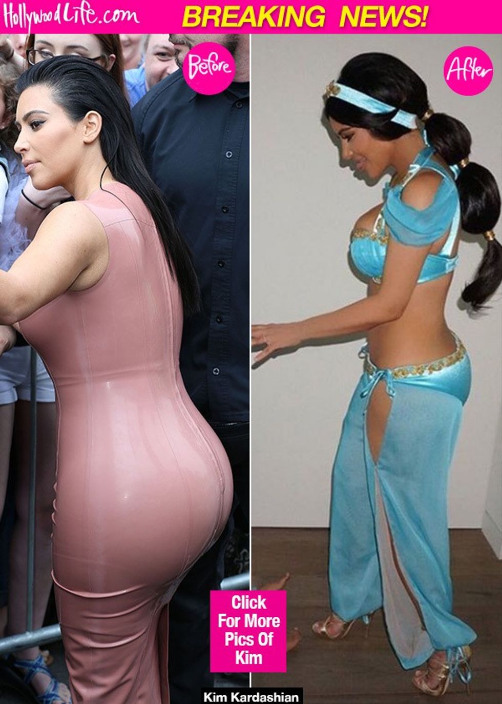 Whoa, dallimi i Kim para disa muajve dhe sot! Foto: HollywoodLife