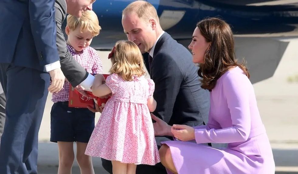 Why Do Kate William Kneel Talk Children 1