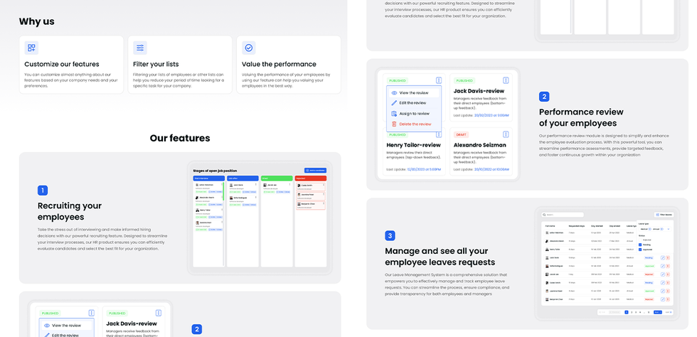 Why Us and Features AveHr