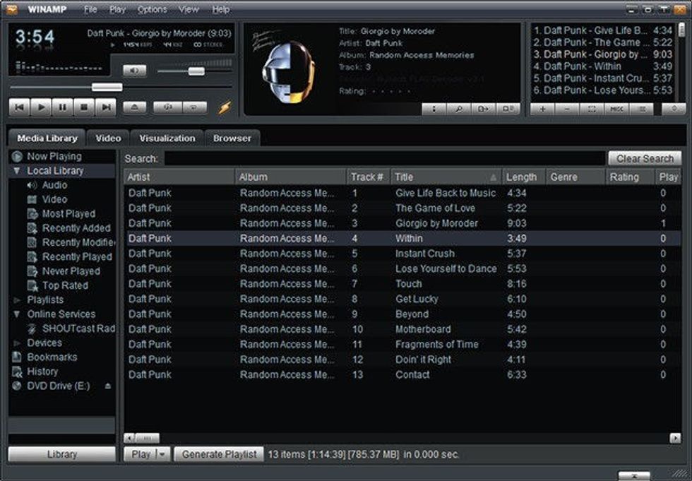 winamp shutdown