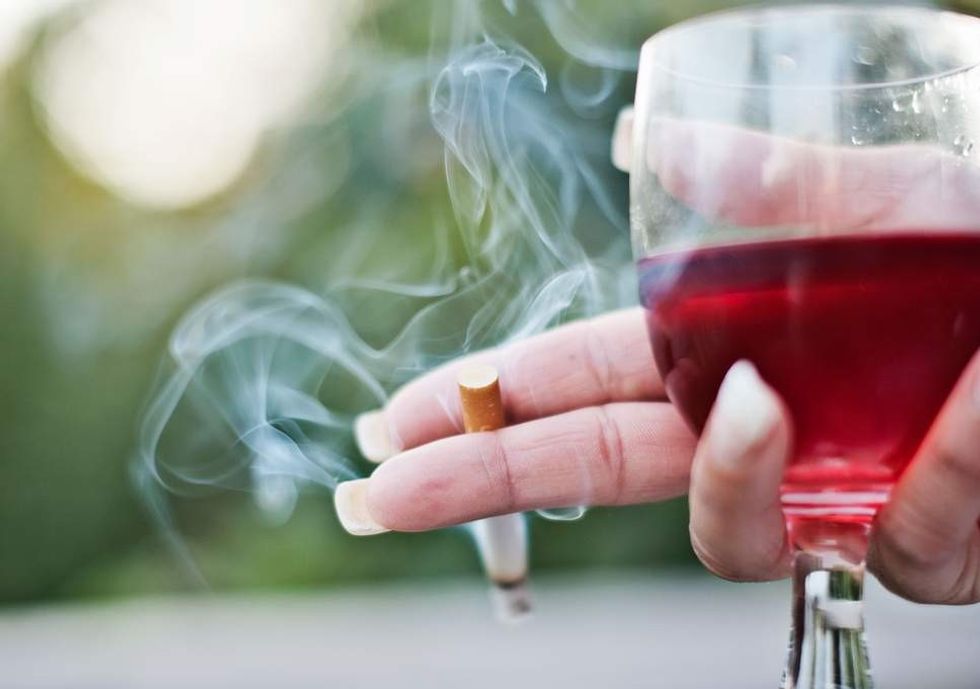 wine cigarettes getty