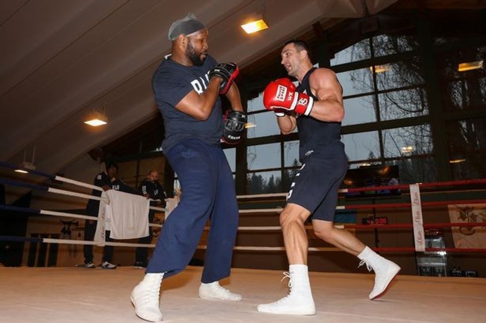 Wladimir Klitschko training Tirol Austria 06 Apr 2017