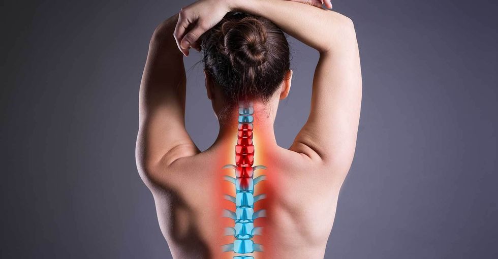woman back spine