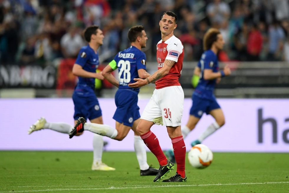 Xhaka vs Chelsea