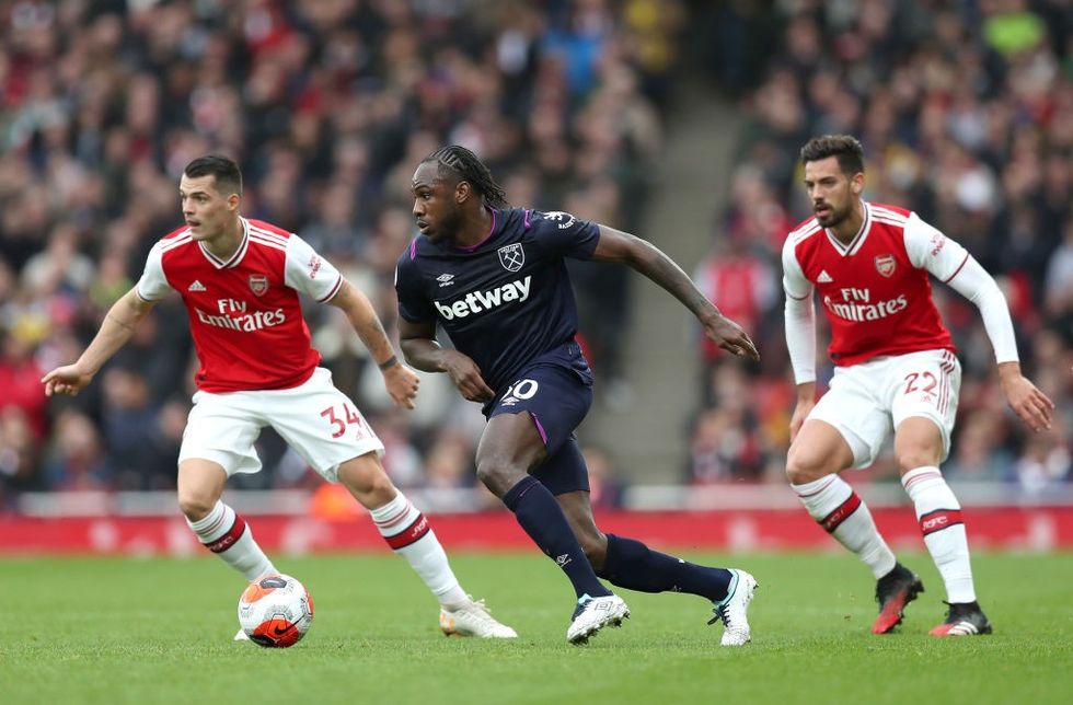 Xhaka vs West Ham