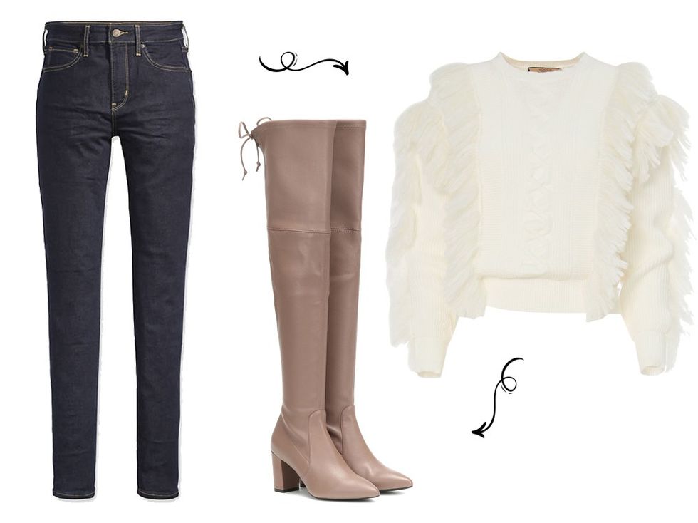 Xhinse me cizme mbi gju