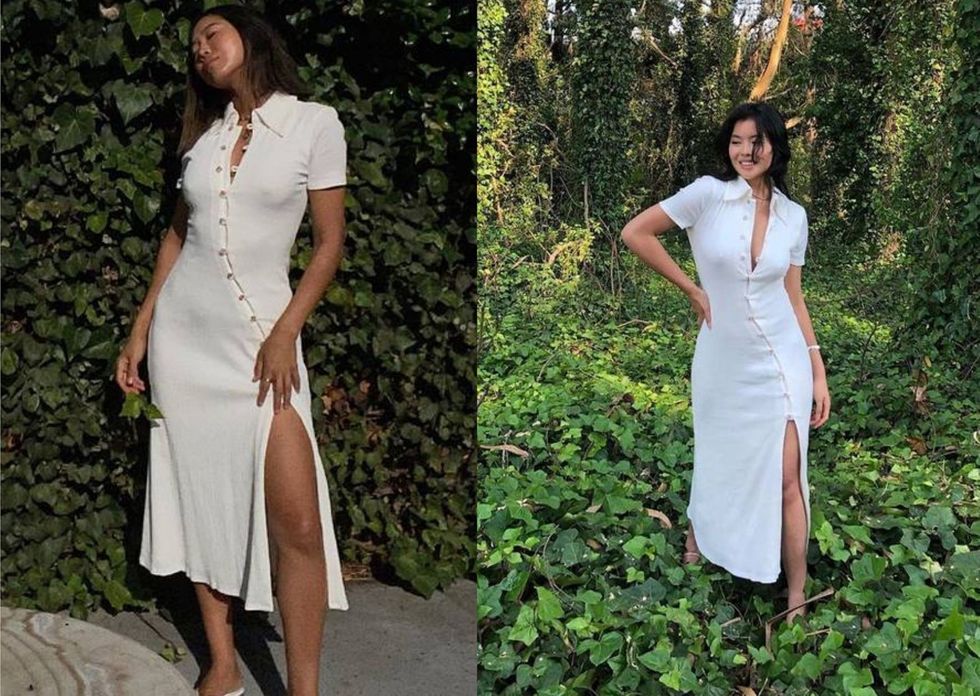 Yellow Woman Photo Contemporary Grids Birthday Card 3