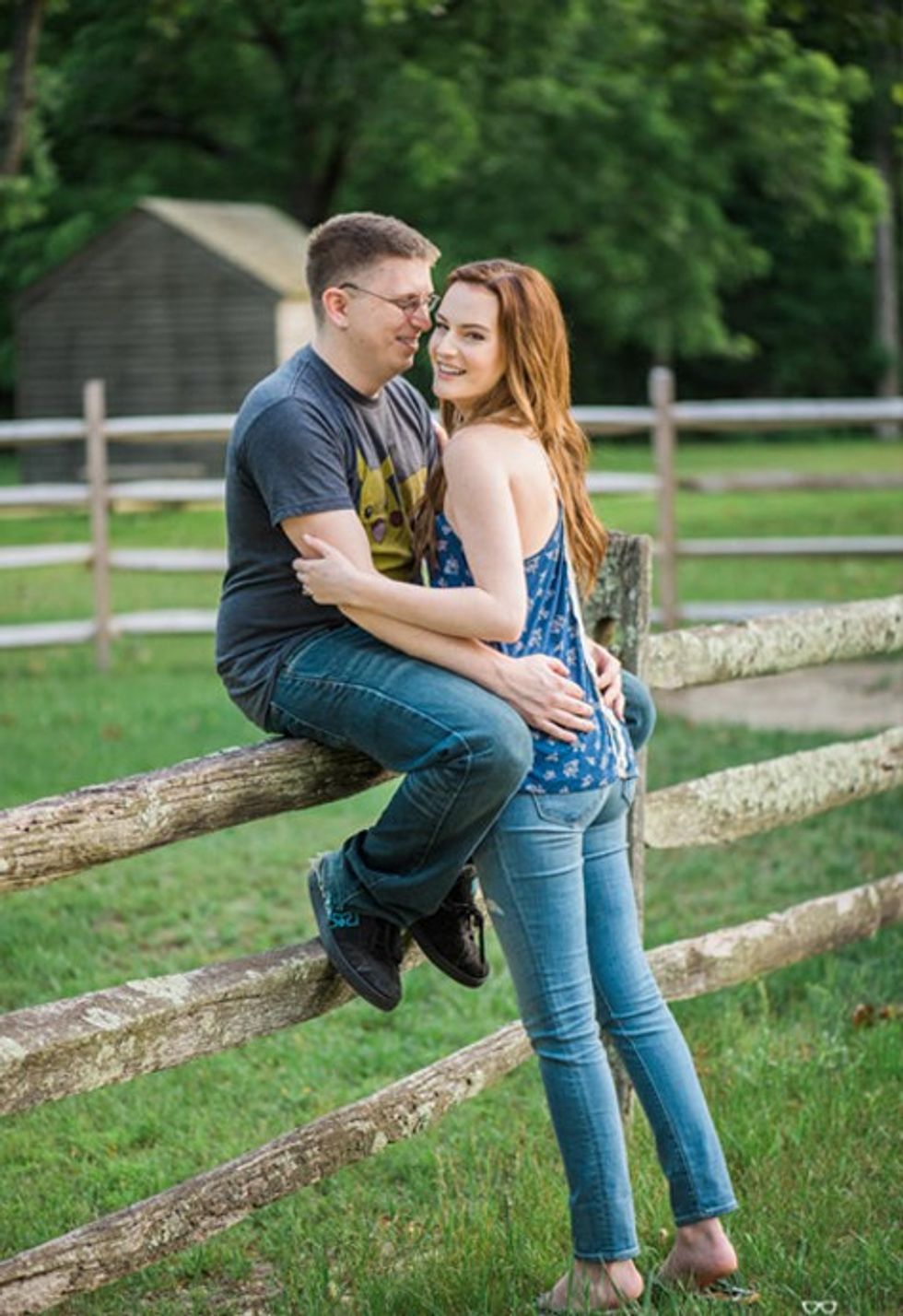 young couple batsto village engagement photos nj photographer kendall darfler erik barry