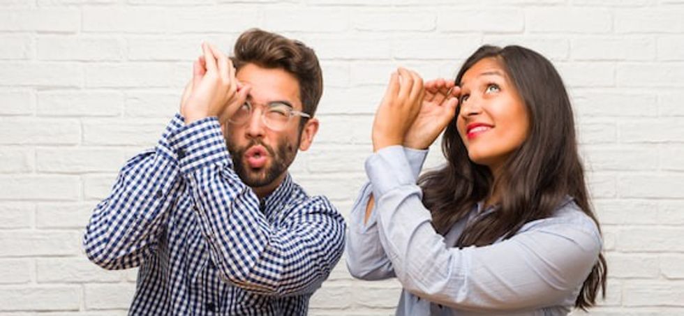 young indian woman caucasian man 260nw 1186370728