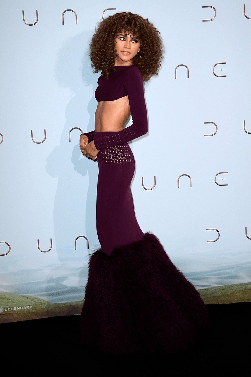 zendaya outfit alaia dune paris photocall 1631008332