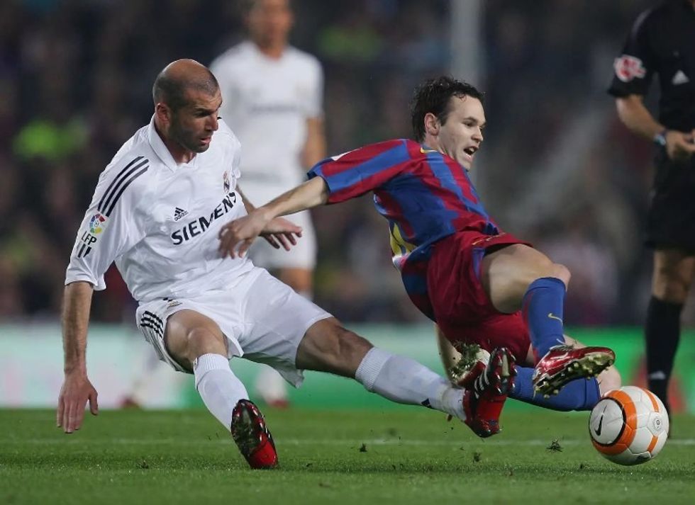 zidane iniesta