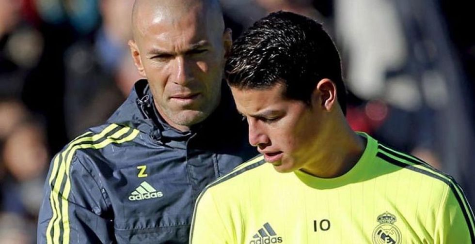 Zidane interior James entrenamiento 23 original O