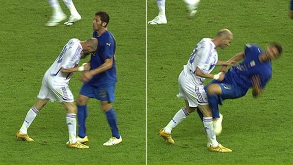zinedine zidane marco materazzi coup de tete