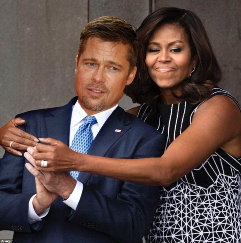 Zonja e parë përqafon ish presidentin Rrjetet sociale nuk ndalojne se mahituri foto 8