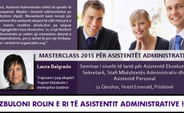 Kanë mbetur edhe tri ditë për aplikim në konferencën “Administrative Assistant Masterclass 2015”