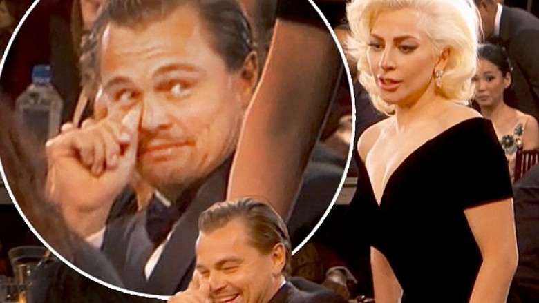 DiCaprio sqaron situatën e sikletshme me Lady Gagan (Video)