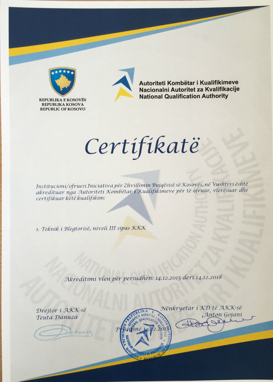 Certifikata