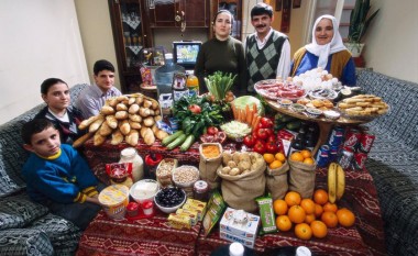 Interesante: Sa shpenzojnë familjet në botë, për një javë në ushqim? (Foto)