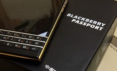 BlackBerry Passport edhe në versionin Gold!