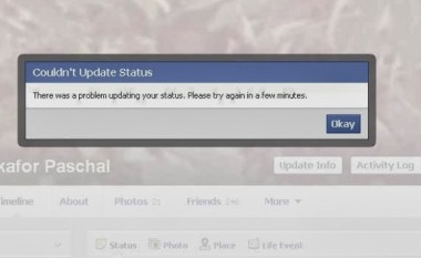 Edhe Facebook me probleme