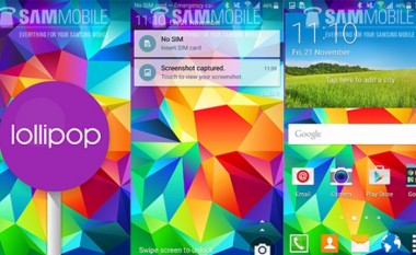 Evropë, Android 5.0 arrin në Samsung Galaxy S5