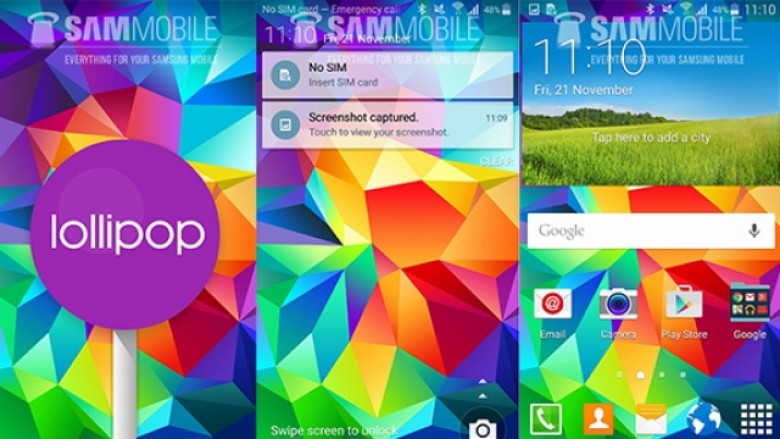 Evropë, Android 5.0 arrin në Samsung Galaxy S5