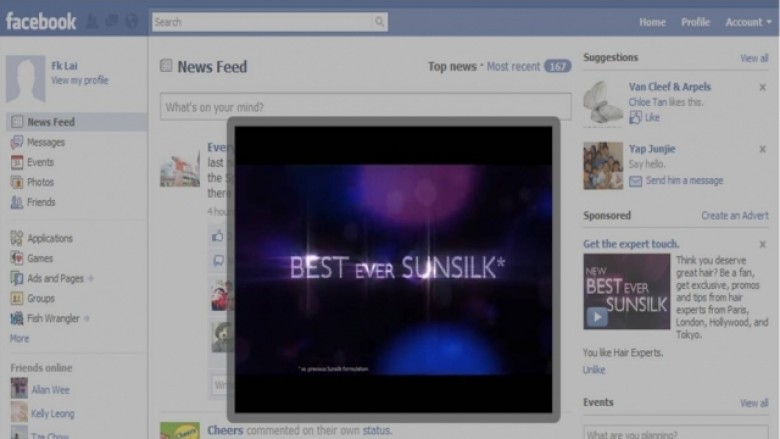 Facebook fillon edhe me video-reklama