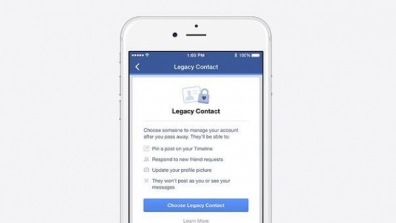 Facebook lejon zgjedhjen e personit që menaxhon llogarinë tuaj pas vdekjes!