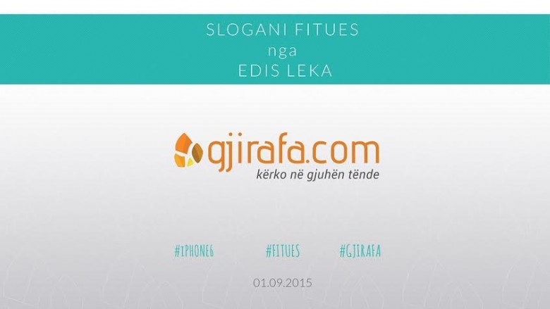 Gjirafa.com me slogan të ri – shpërblehet fituesi me iPhone 6