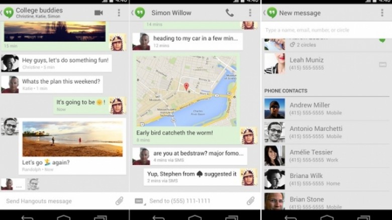 Google sjell versionin e ri të Hangouts