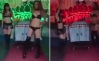 Gruaja paguan striptiste për të kërcyer në varrimin e burrit! (Video)
