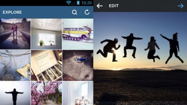 Instagram me dizajn të ri për Android