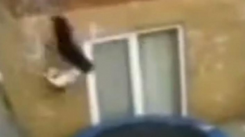 Ja çfarë ndodh kur kërceni nga kati i dytë në trampolinë! (Video)