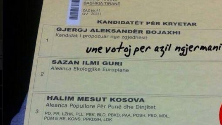 “Votat” më qesharake në Shqipëri: Unë votoj për azil në Gjermani! (Foto)