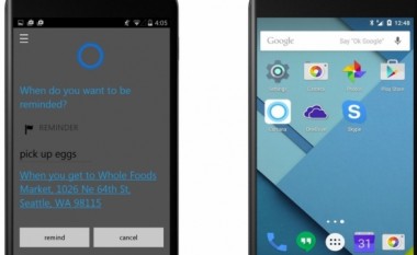 Microsoft Cortana brenda javësh edhe në Android