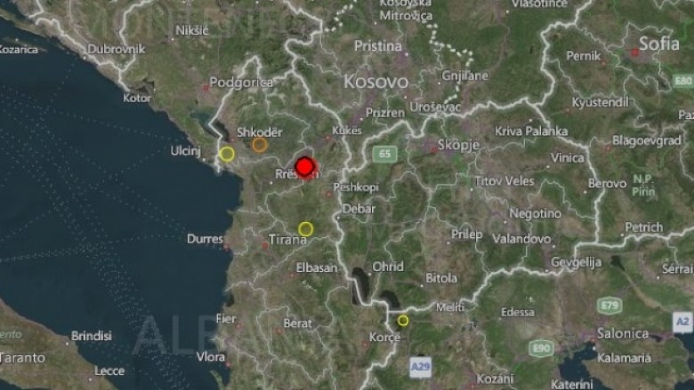 Tërmete të njëpasnjëshme, ndihen në Kosovë dhe Shqipëri (Foto)